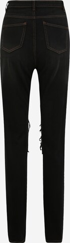 Missguided Tall Skinny Džínsy 'RIOT' - Čierna