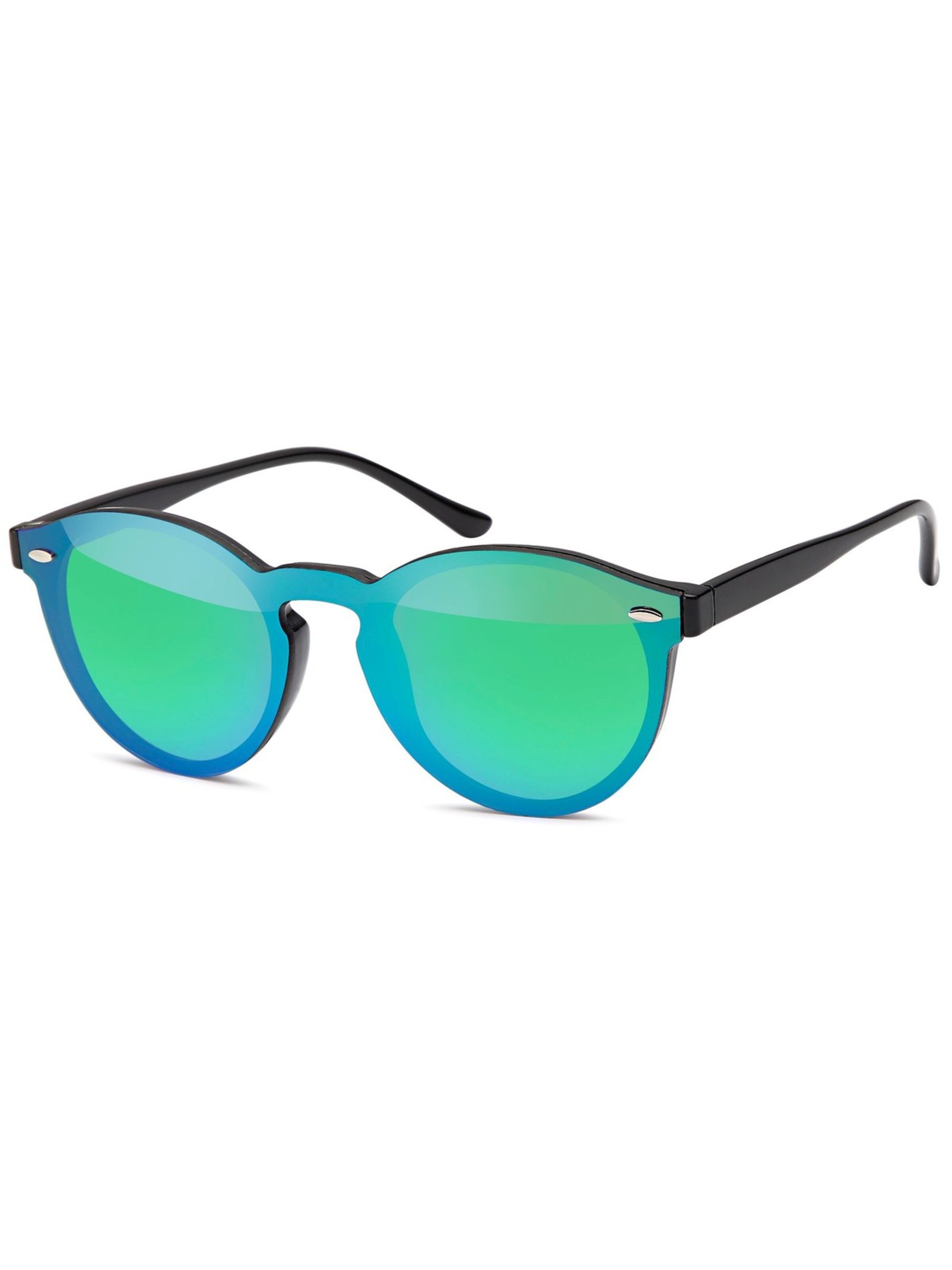 styleBREAKER Sonnenbrille 'Monoglas Sonnenbrille | Shield Brille UV400'‌ in Grün: Vorderseite