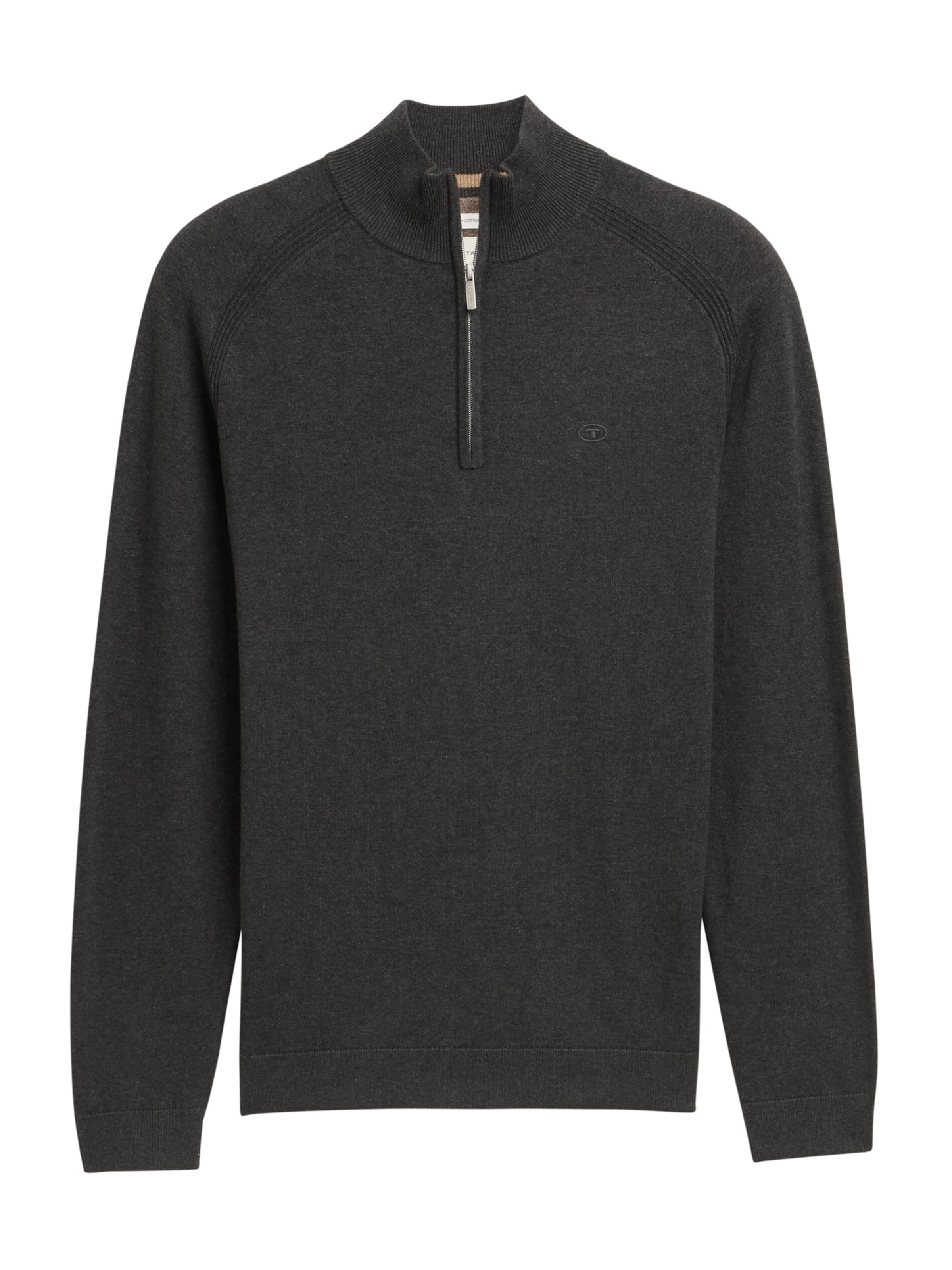 TOM TAILOR Πουλόβερ σε μαύρο: μπροστά