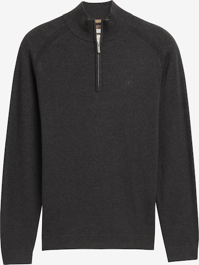 TOM TAILOR Pulover u crna melange, Pregled proizvoda