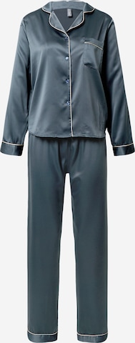 LingaDore Regular Pyjama in Blauw: voorkant