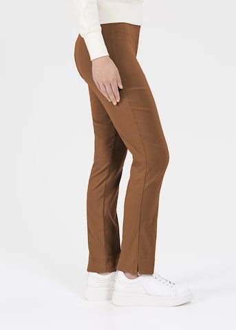 STEHMANN Regular Pants 'Ina' in Brown