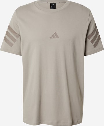 ADIDAS SPORTSWEAR Функциональная футболка 'FI 3S' в Бежевый: спереди