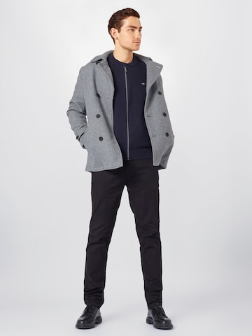 FYNCH-HATTON Regular Fit Cardigan i blå