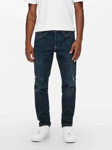 Only & Sons Slimfit Jeans 'Avi' in Blau