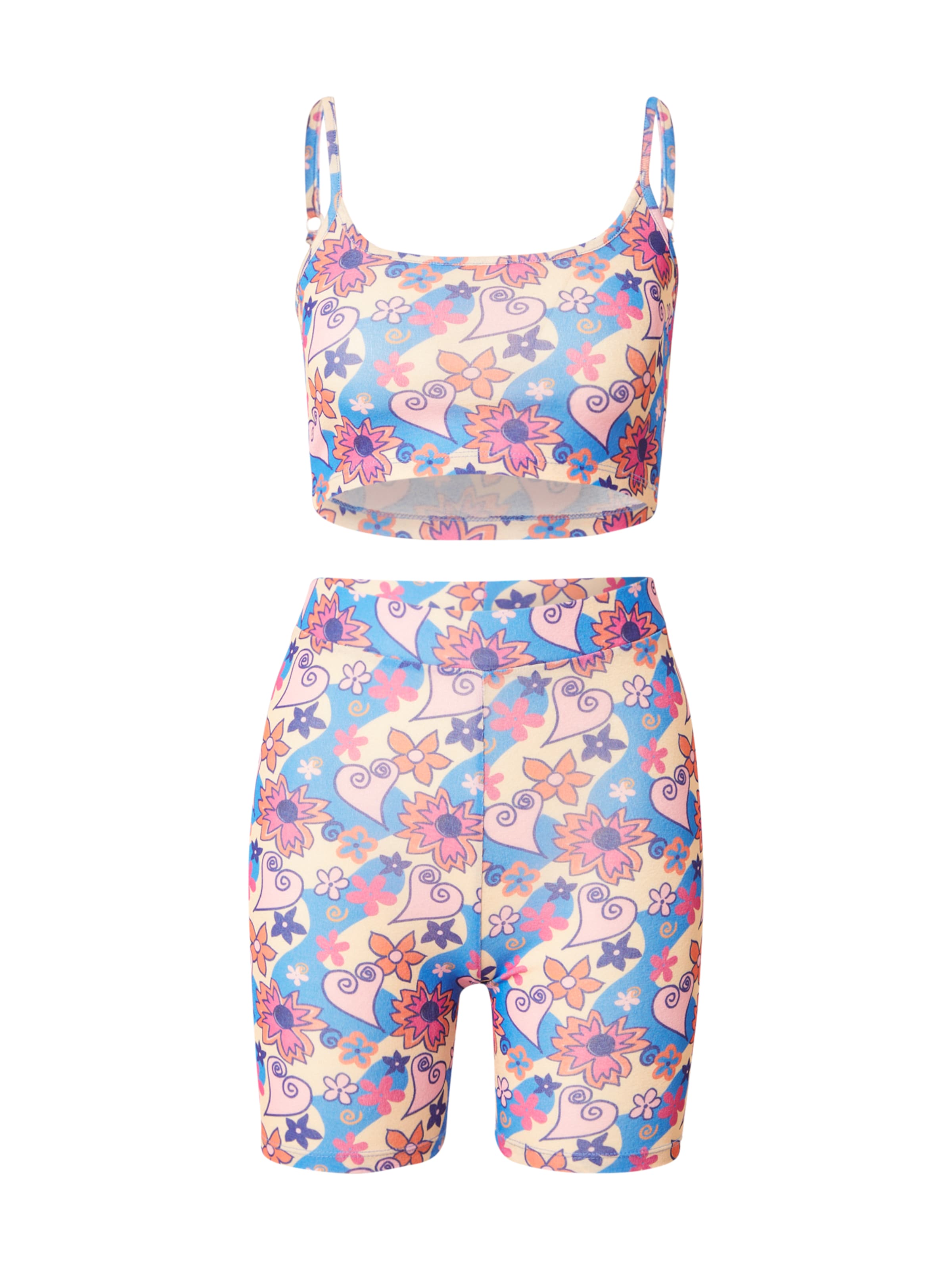 Nasty Gal Leisure suit in Mixed colours: front