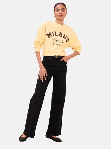 Lipsy Μπλούζα φούτερ σε κίτρινο: μπροστά