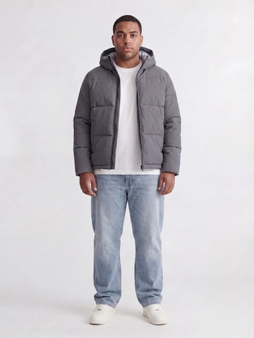 Jack & Jones Plus Kurtka zimowa 'JJGALAXY' w kolorze szary