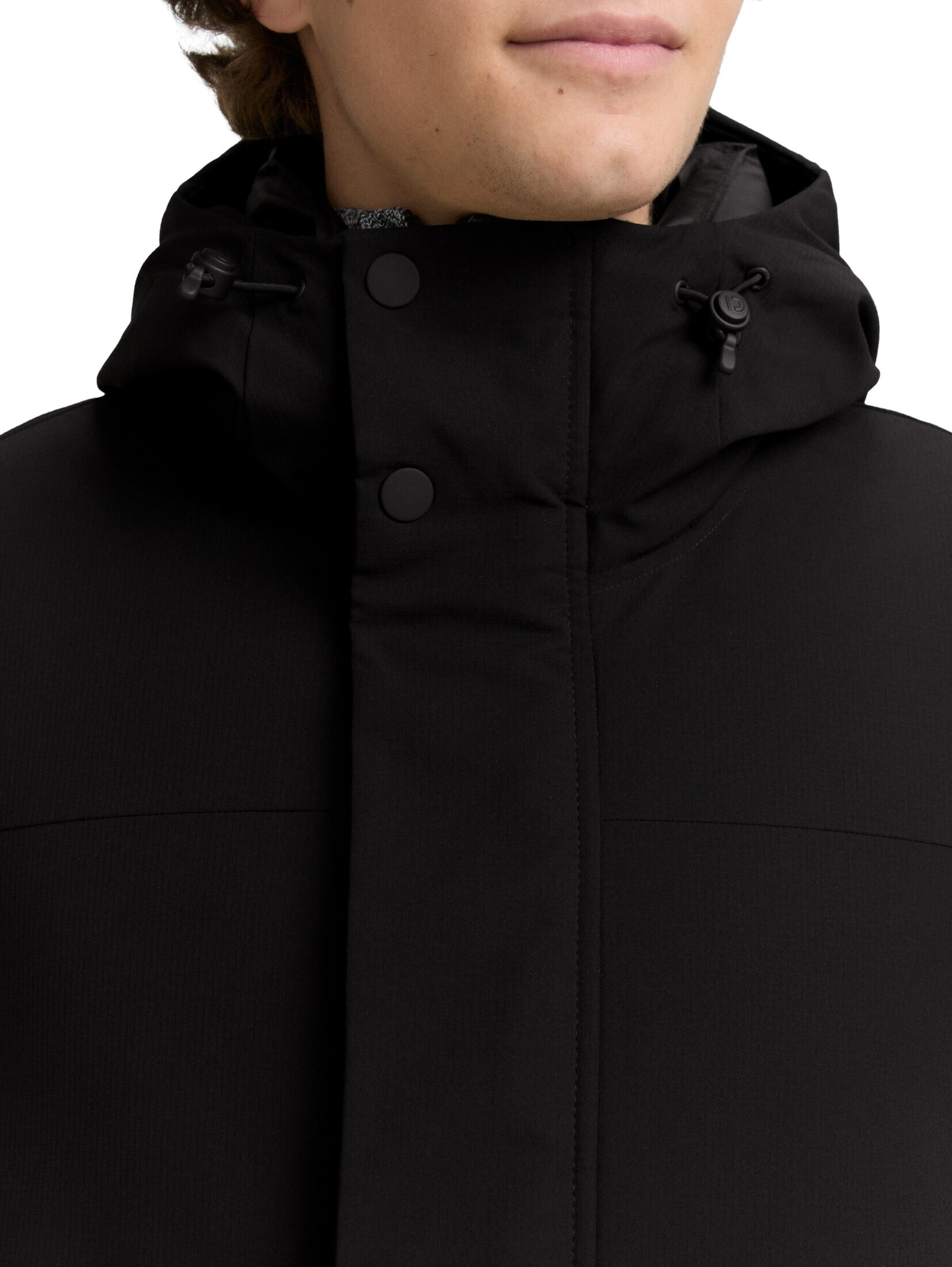 TOM TAILOR DENIM Vinterparkas i svart