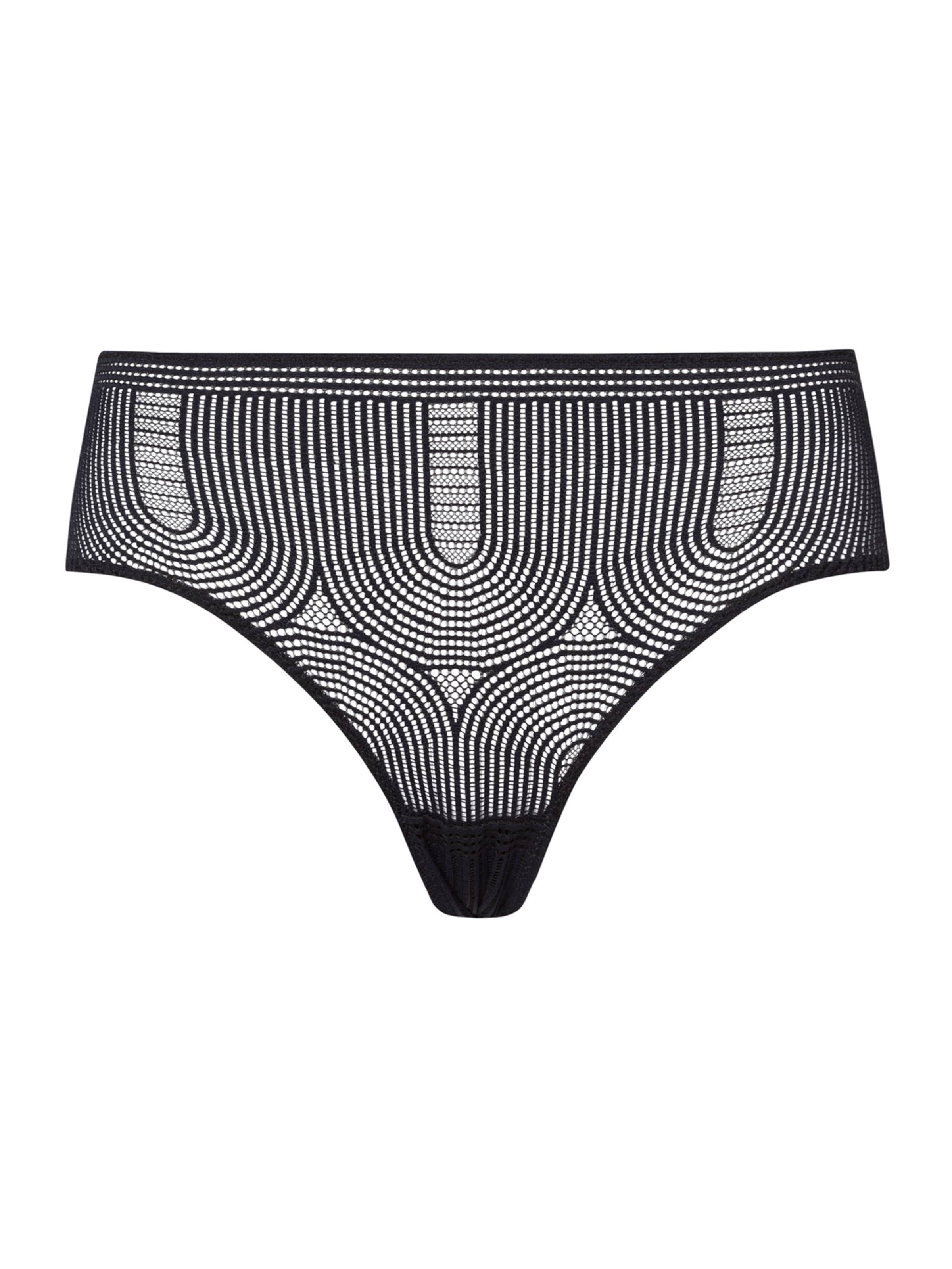 Hanro Slip ' Martha ' in Black: front