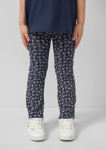 s.Oliver Flared Leggings in Blue: front