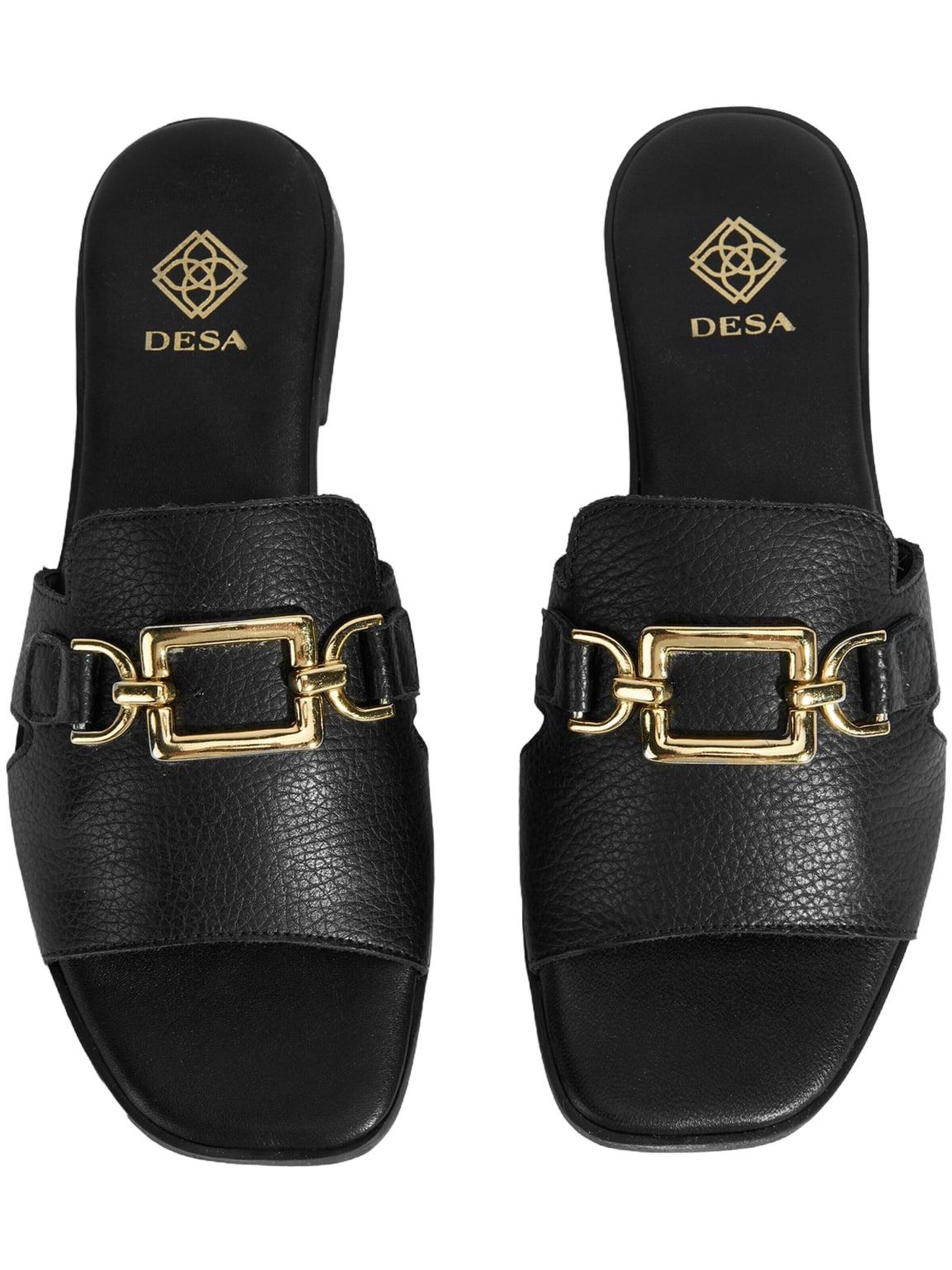 Desa Huisschoenen 'Hausschuhe' in Zwart