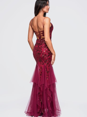 Robe de soirée Ombre en rouge