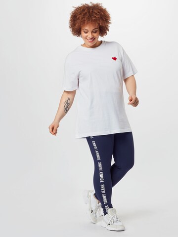 Skinny Leggings di Tommy Jeans Curve in blu