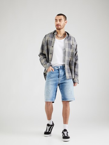 REPLAY Regular Broek in Blauw