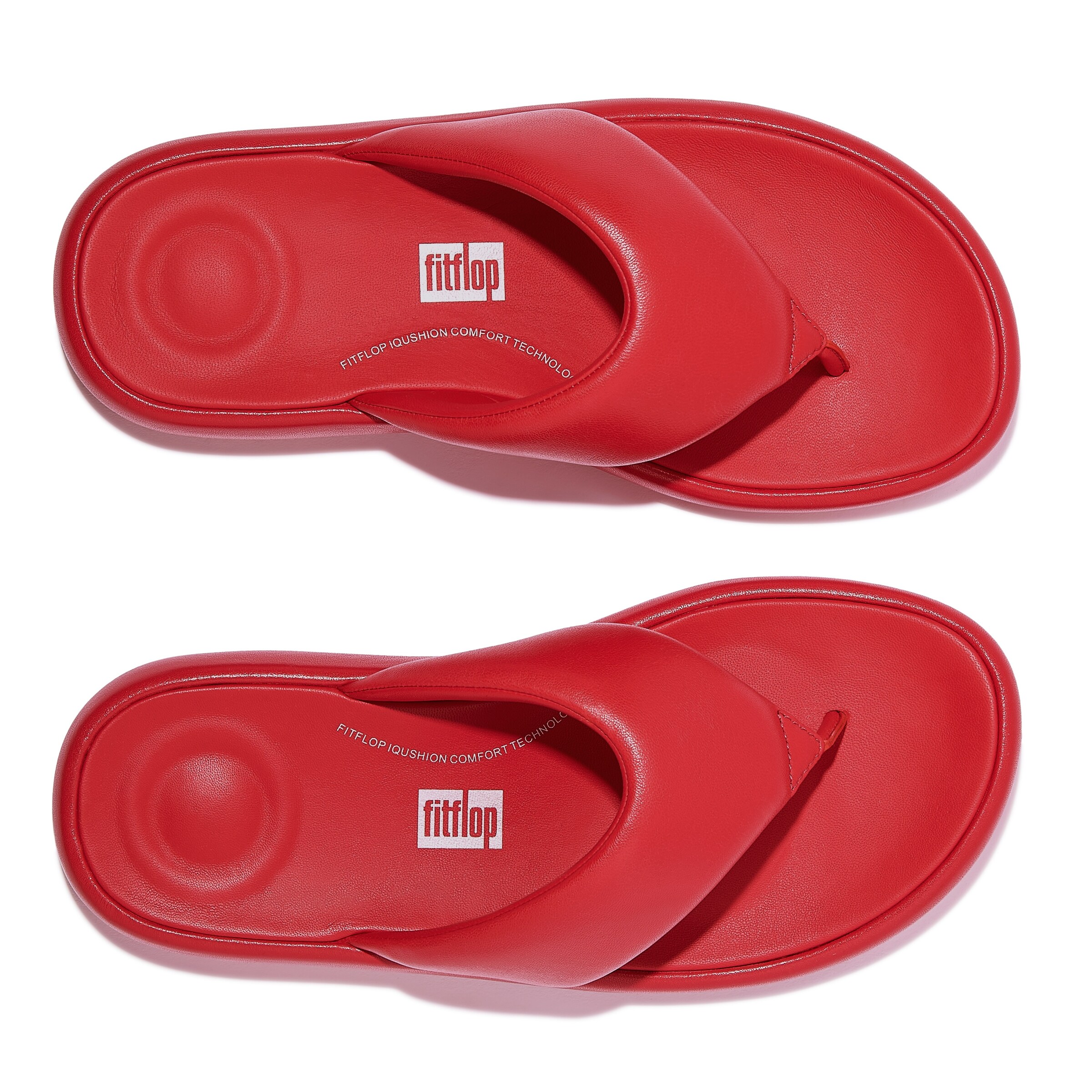 FitFlop T-Bar Sandals in Red