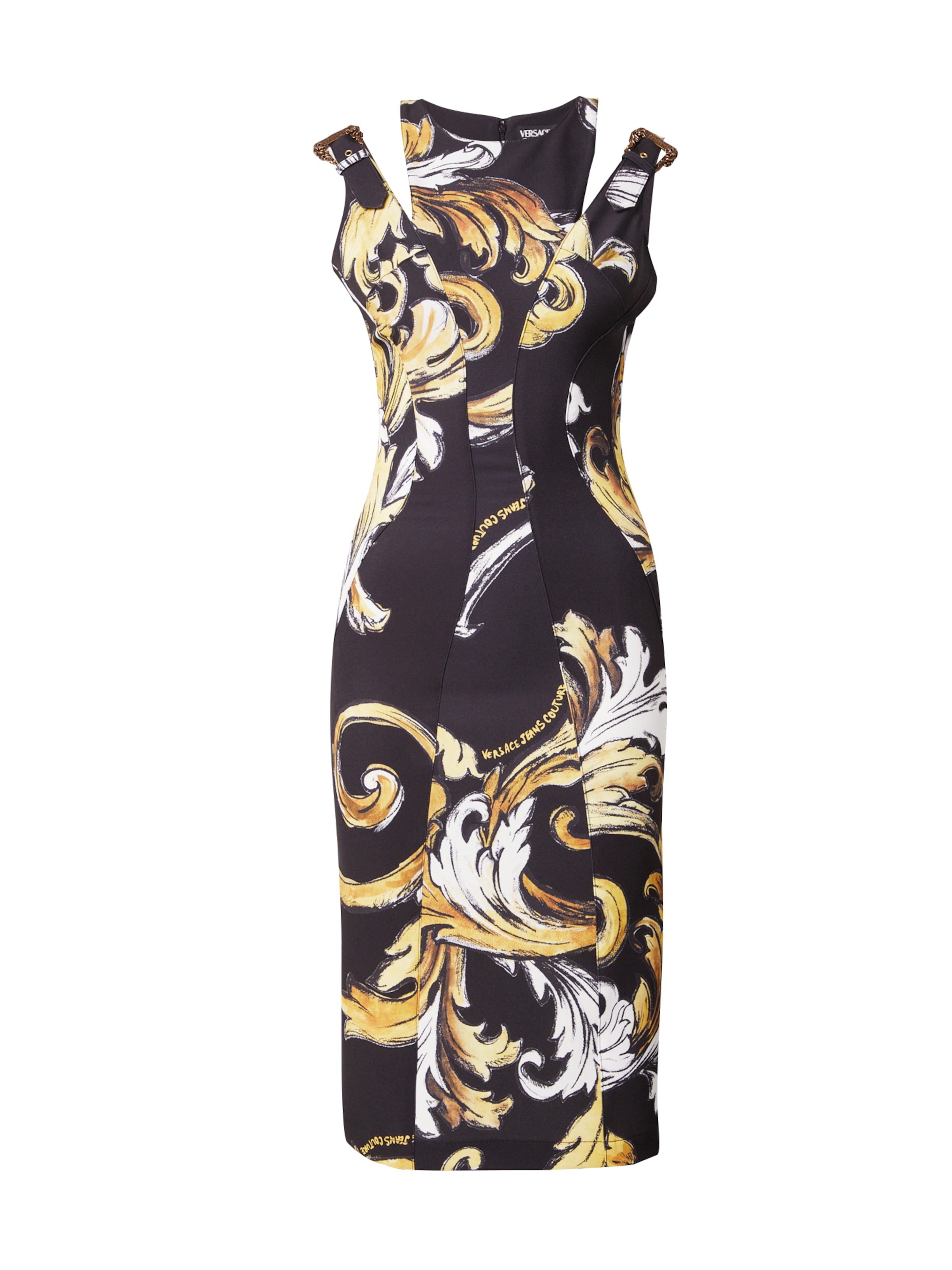 Versace Jeans Couture Рокля в черно: отпред