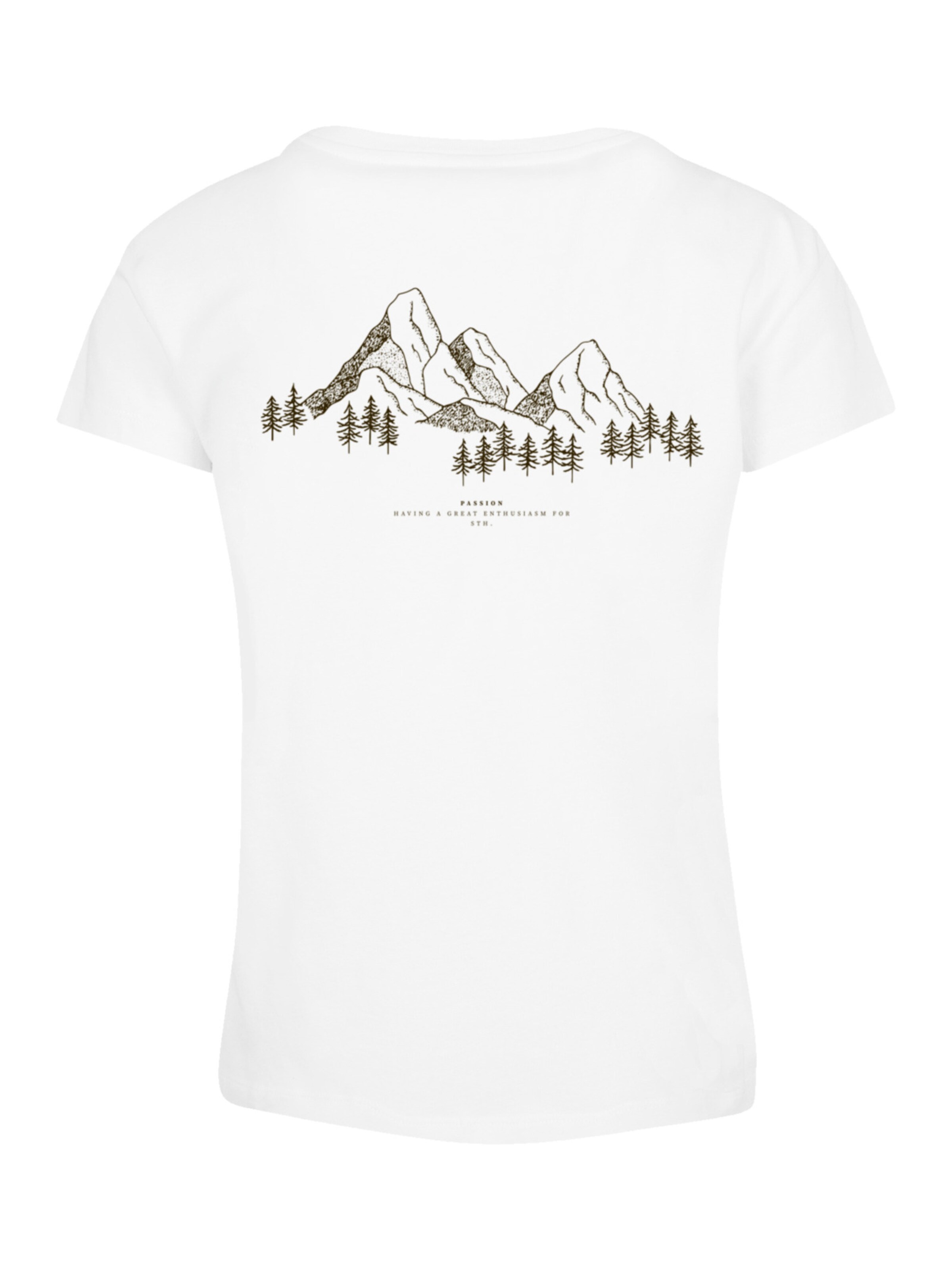 F4NT4STIC Shirt 'Mountain' in Weiß: Vorderseite