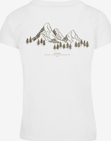 T-shirt 'Mountain' F4NT4STIC en blanc : devant