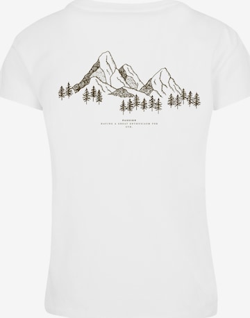T-shirt 'Mountain' F4NT4STIC en blanc : devant