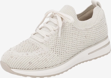 Baskets basses REMONTE en beige : devant