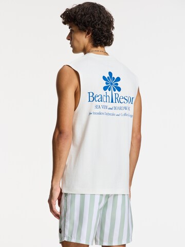 Shiwi Shirt 'Sean Suncation' in Wit: voorkant