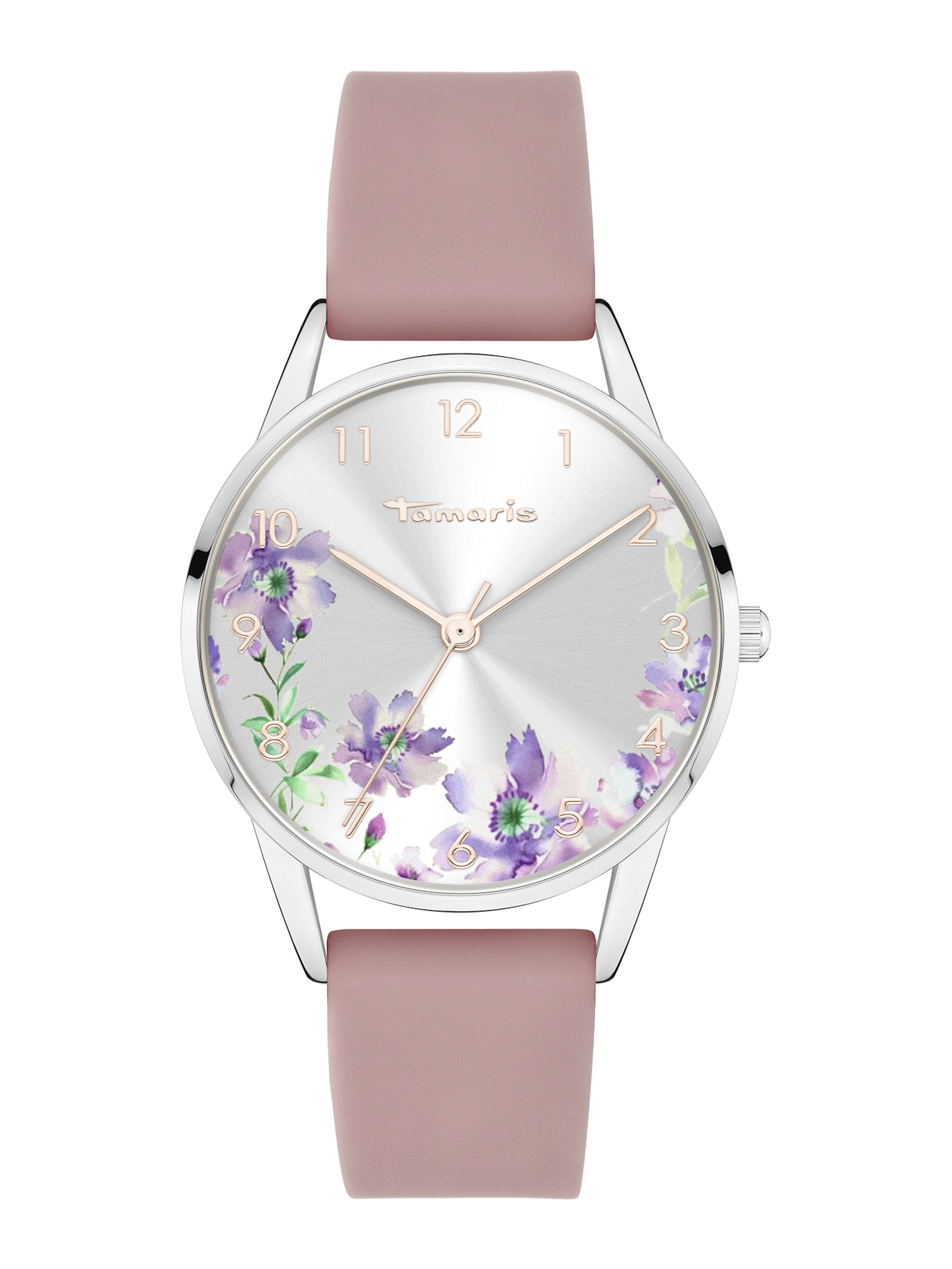 Tamaris Analoog horloge in Roze: voorkant