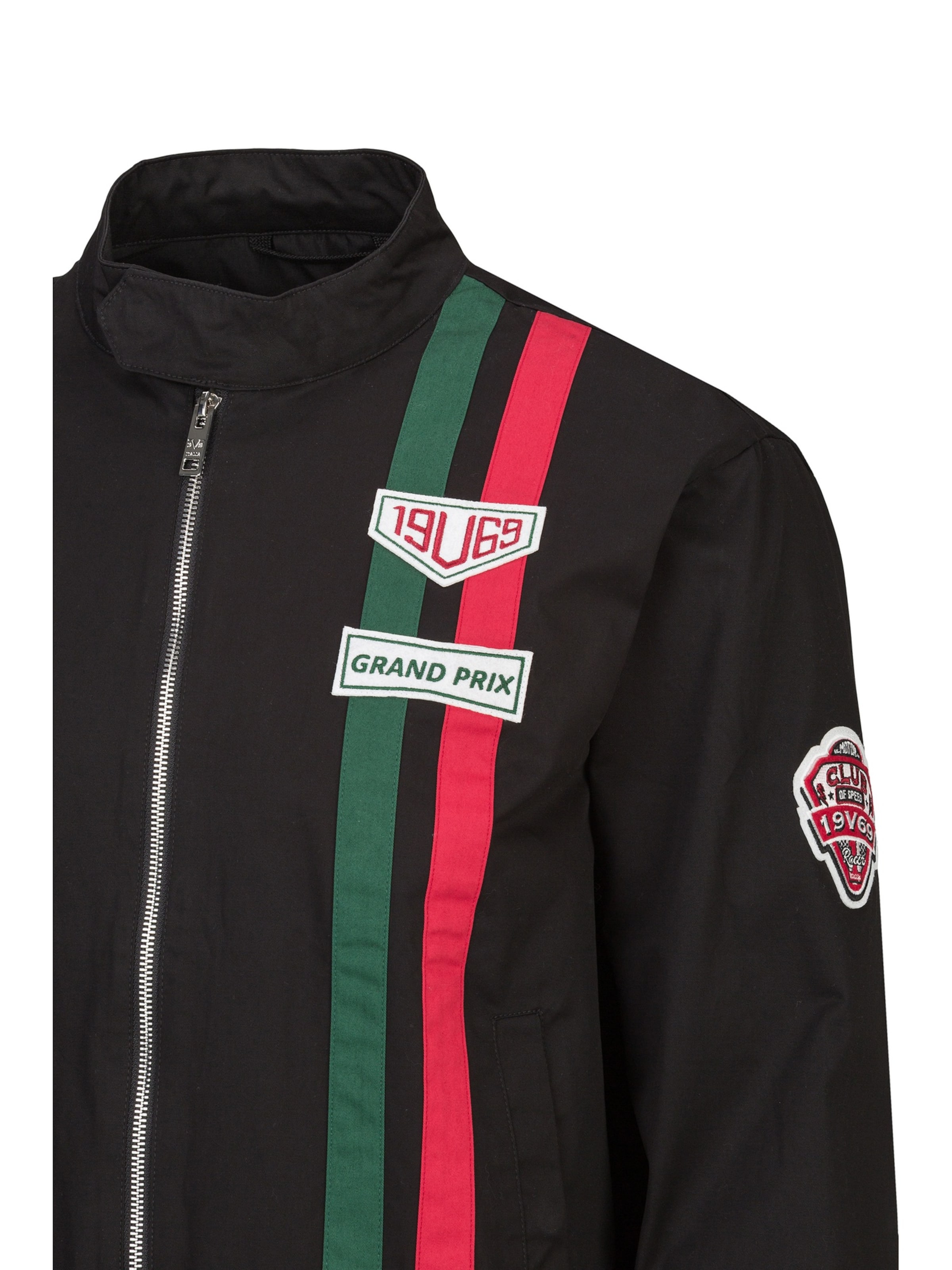 19V69 ITALIA Jacke 'Panatta Racing' in Schwarz