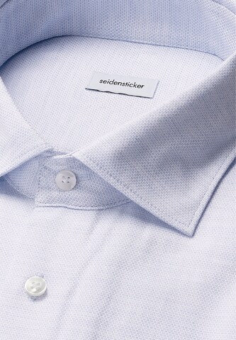 SEIDENSTICKER Slim fit Zakelijk overhemd in Blauw