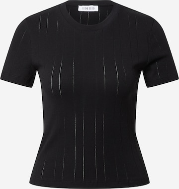 EDITED T-shirt 'Perla' i svart: framsida