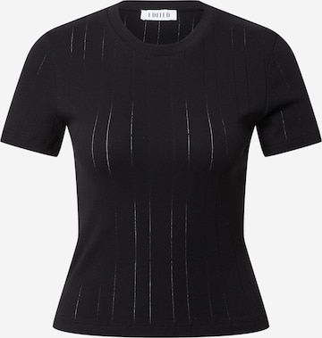 EDITED Shirt 'Perla' in Schwarz: predná strana