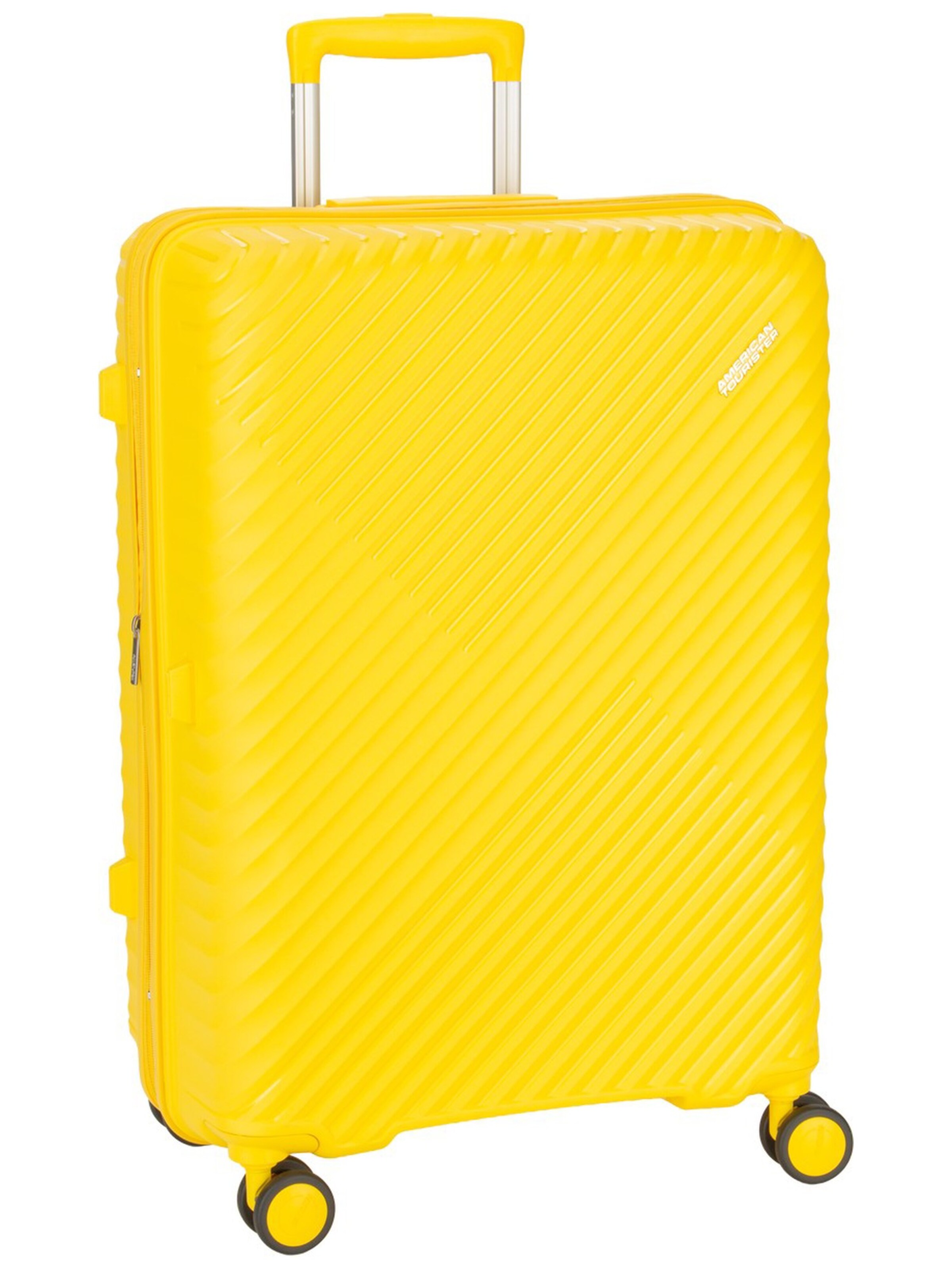 American Tourister Cart ' Diablast Spinner 68/25 Exp ' in Yellow: front