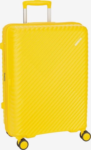 American Tourister Cart ' Diablast Spinner 68/25 Exp ' in Yellow: front