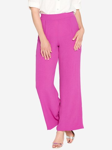 LolaLiza Wide leg Pleat-front trousers in Pink