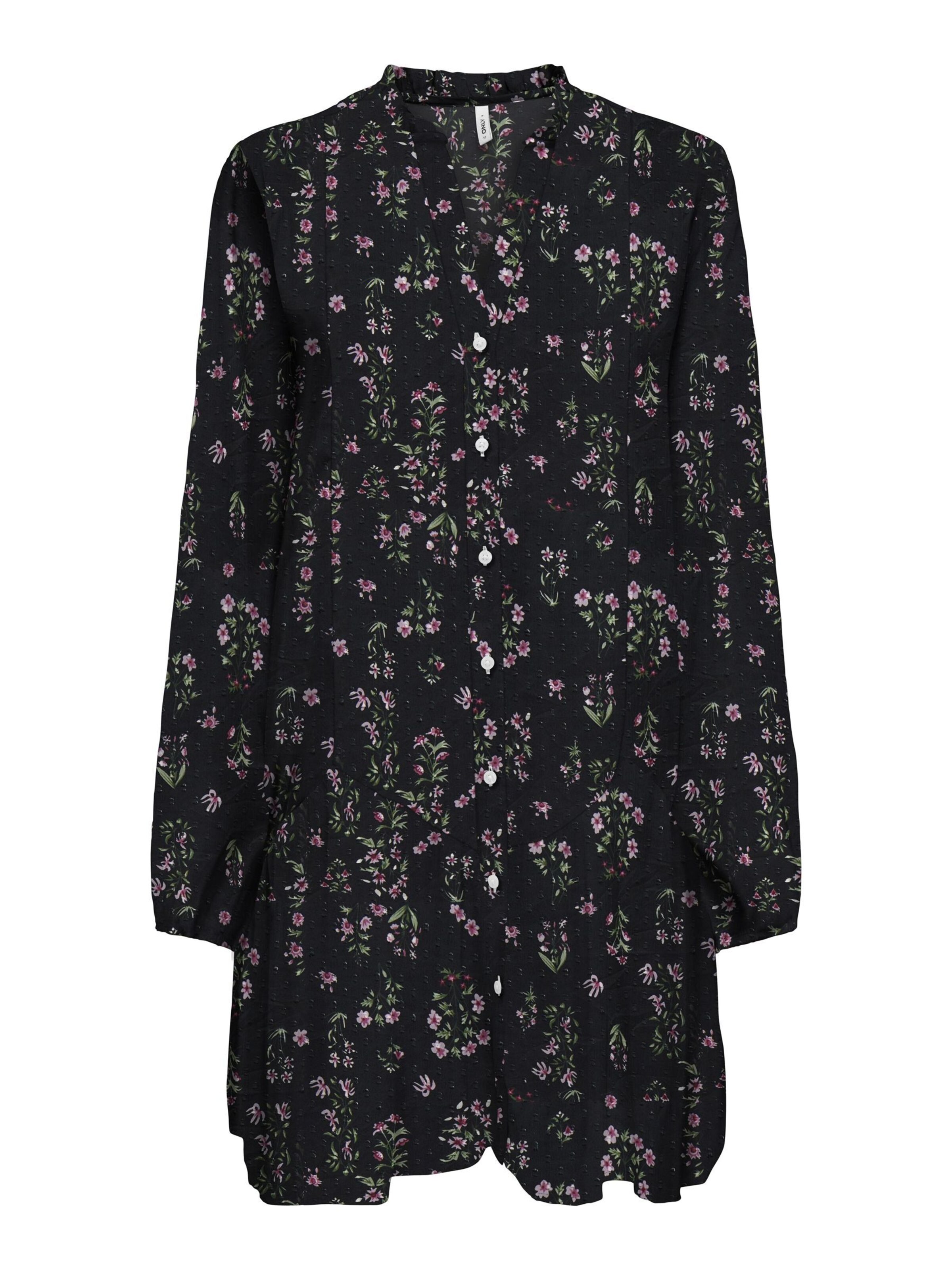 ONLY - Vestido camisero 'ONLEMILIE' en negro: frente