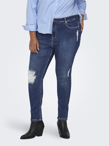 ONLY Carmakoma Skinny Jeans 'MILA' i blå: forside