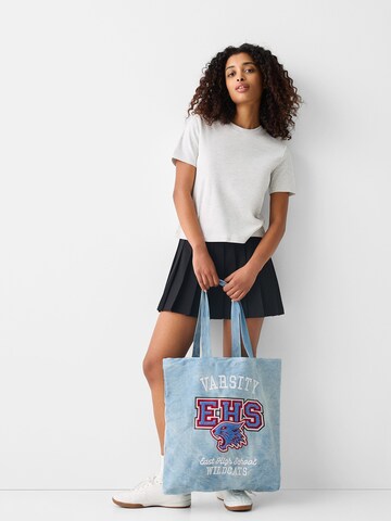 Bershka Shopper in Blauw