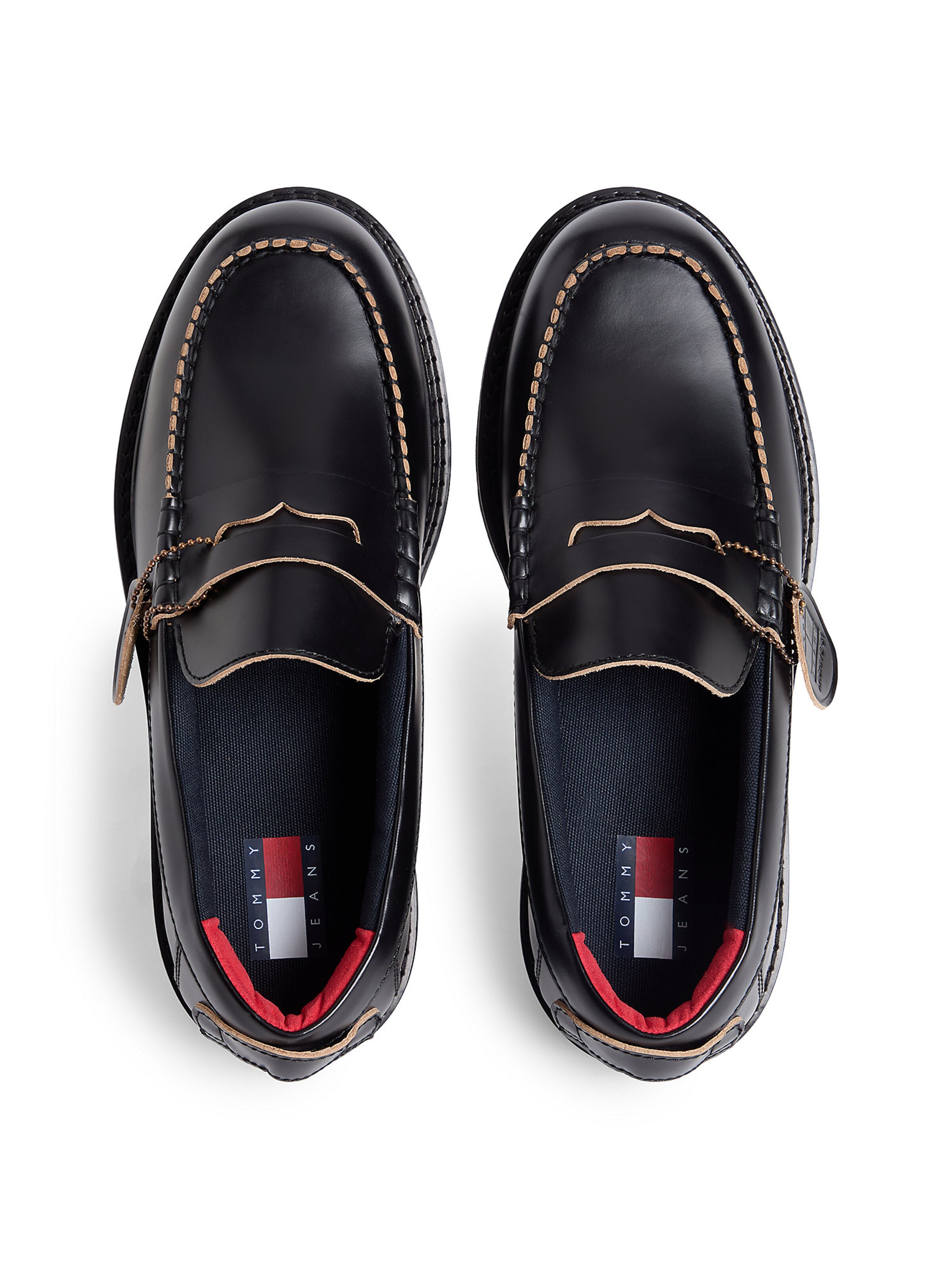 Tommy Jeans Mocassins in Zwart