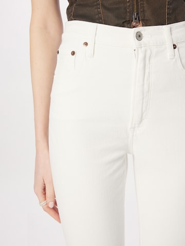 Abercrombie & Fitch Slimfit Jeansy w kolorze biały