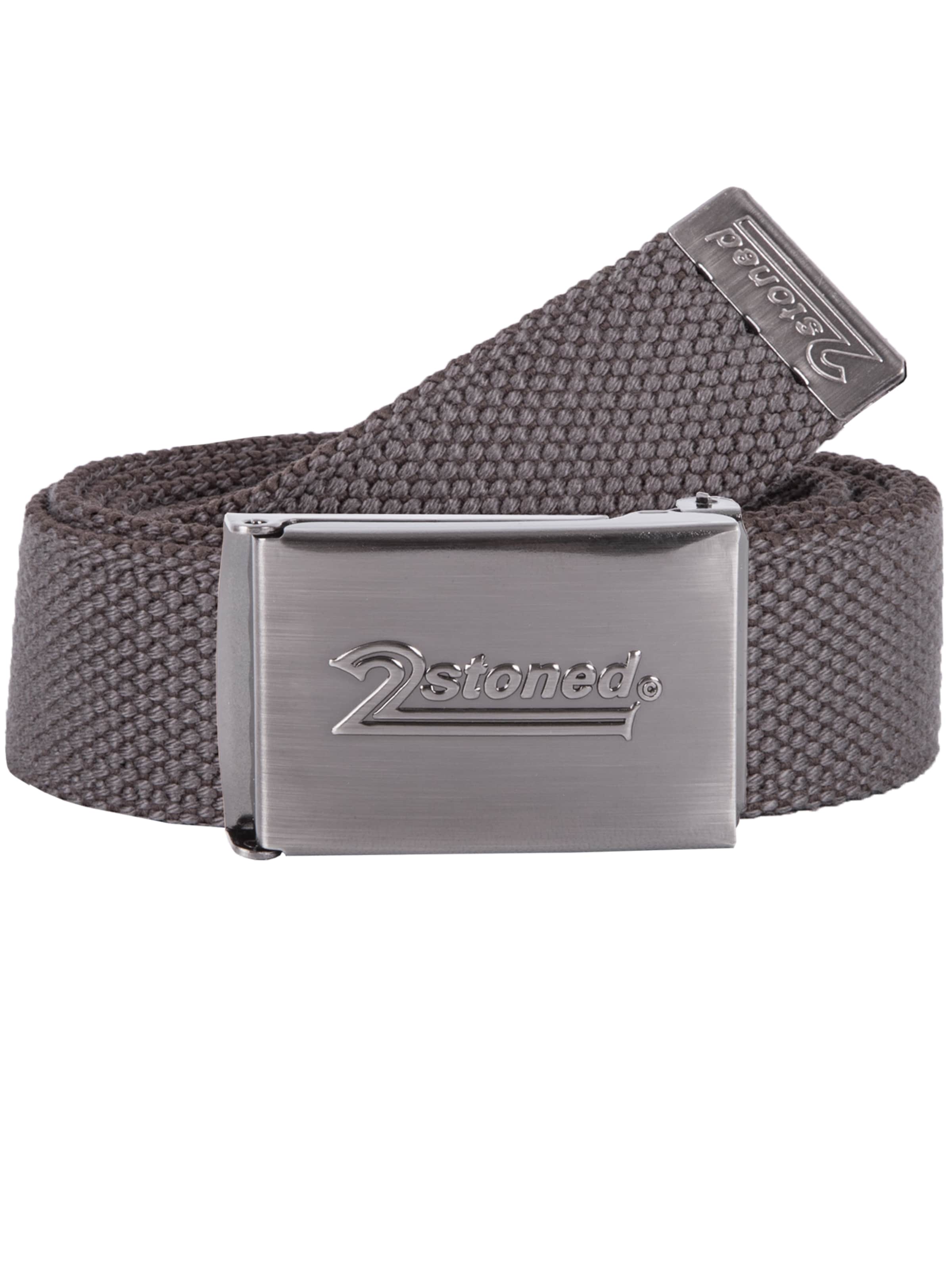 2Stoned Belt 'Small SPEED Matt' in Grey: front