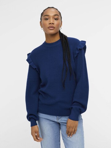 Pull-over OBJECT en bleu : devant