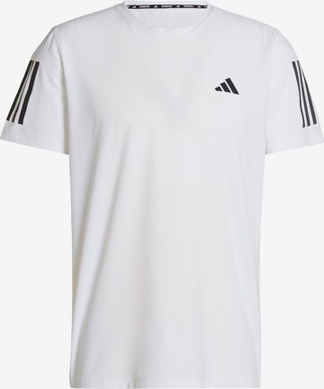 Tricou funcțional 'Own The Run' de la ADIDAS PERFORMANCE pe alb: față