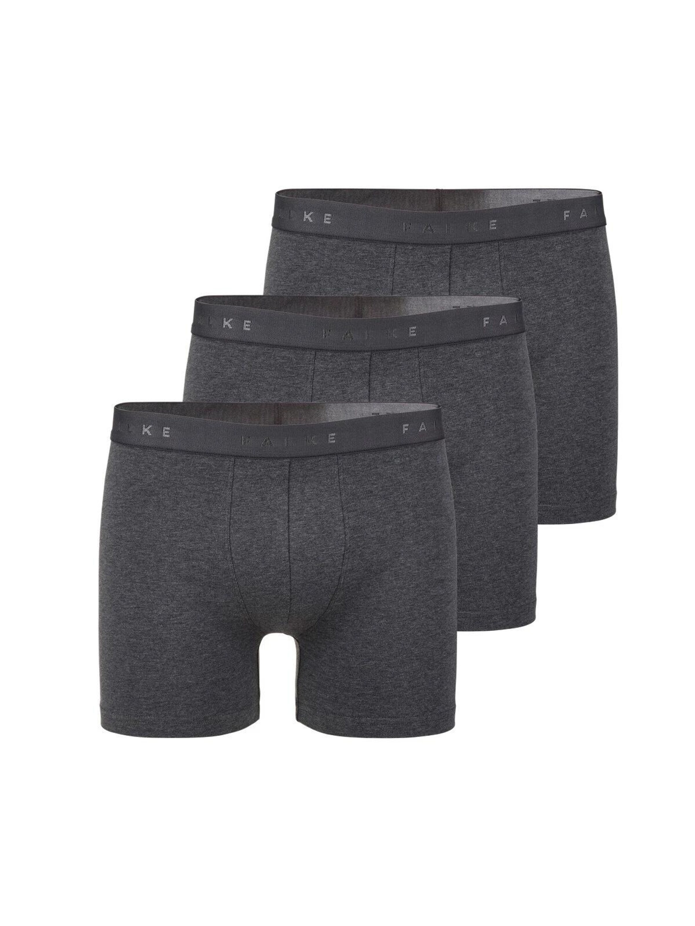 FALKE Boxershorts '3-Pack'‌‌‌‌‌‌‌ in Grau: Vorderseite