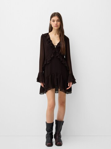 Bershka Рокля в кафяво