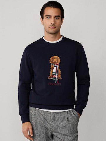 Pull-over 'Heritage Happy' Hackett London en bleu : devant