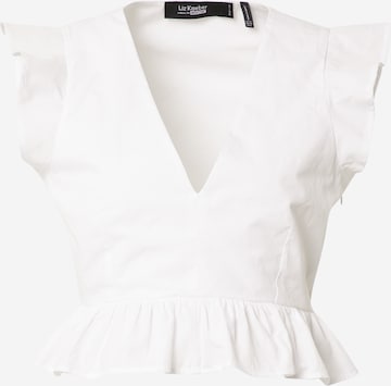 Top di Liz Kaeber in bianco: frontale