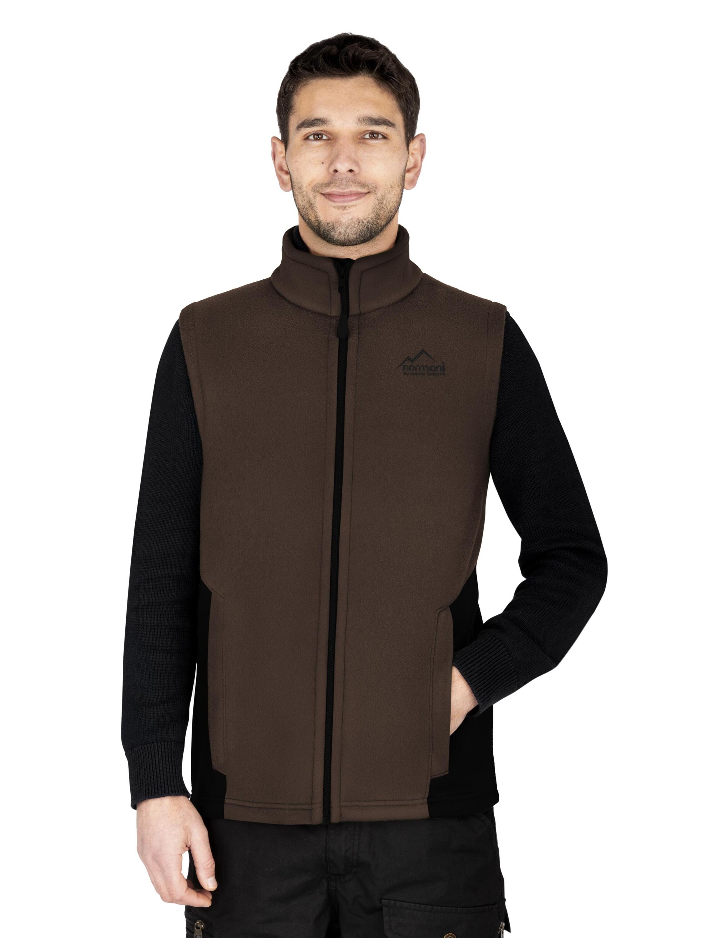 normani Vest 'Barrie' in Brown: front