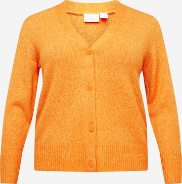 ONLY Carmakoma - Casaco de malha 'HAZEL' em laranja: frente