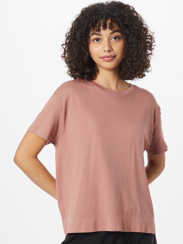 T-shirt fonctionnel 'Laimeia' Athlecia en marron : devant