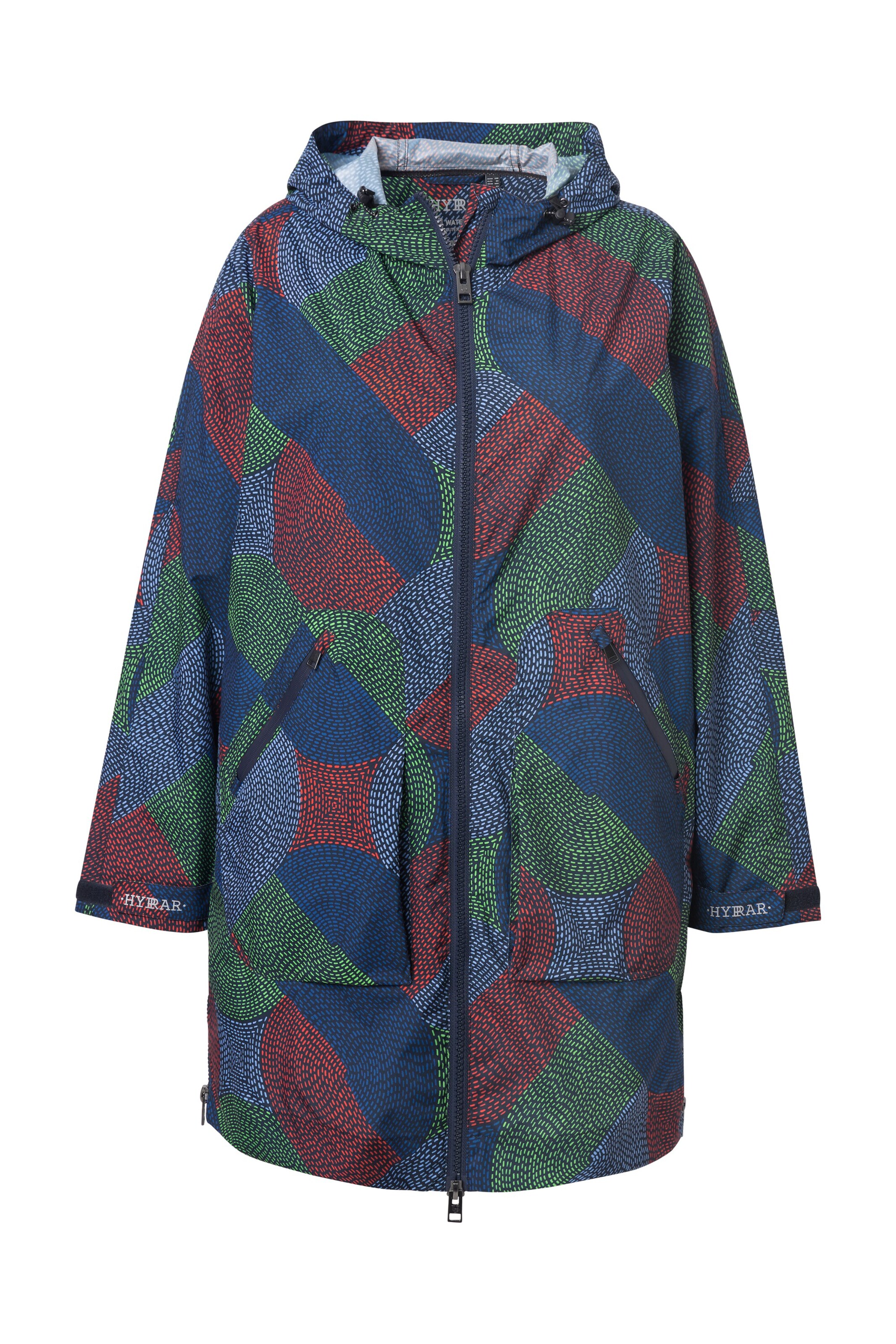 Ulla Popken Functionele mantel in Blauw: voorkant